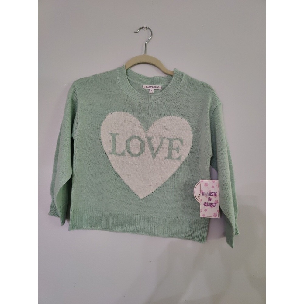 Daisy & Cle Long Sleeve Sweater Size M 10/12 NWT With A White 🤍 Beautiful) - Picture 1 of 6
